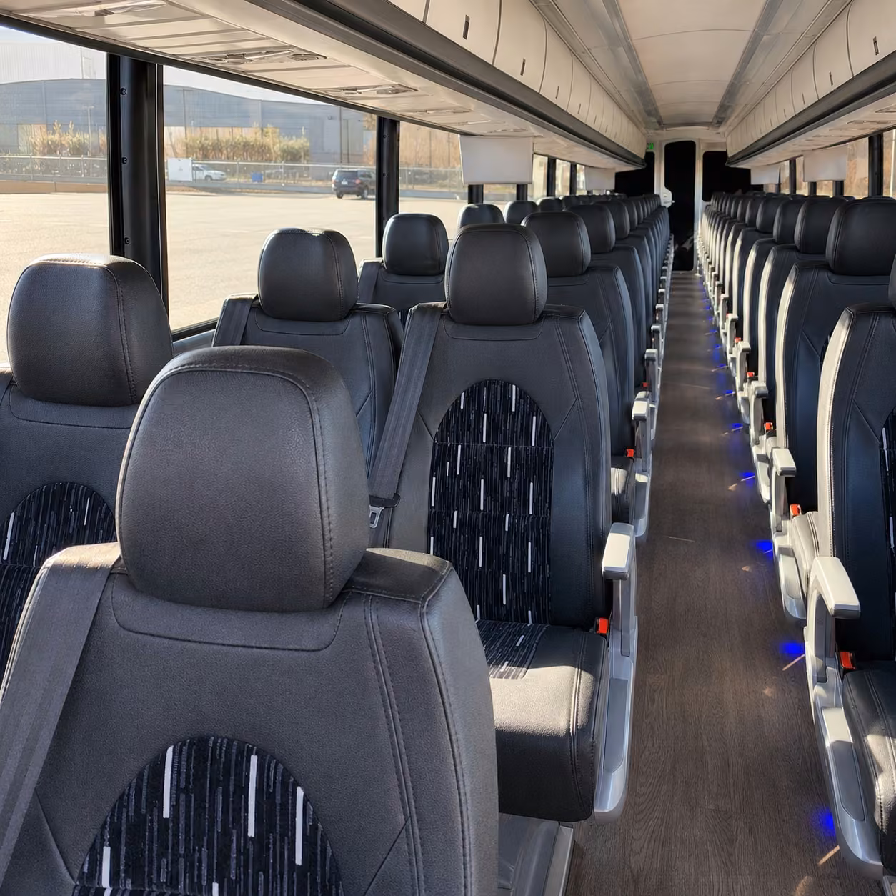 orlando charter bus interior